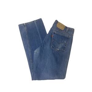 Vintage Levi’s 20517 0217 Orange Tab 517 Boot Cut Jeans Size 34/31 Made In USA